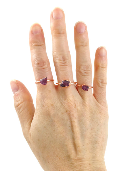 Pink Tourmaline Ring | October Birthstone