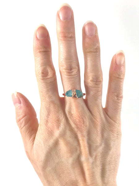 Blue Apatite Ring