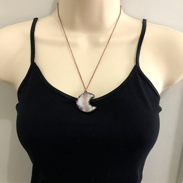 Amethyst Moon Necklace | February Birthstone