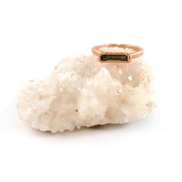 Green Tourmaline Ring | October Birthstone