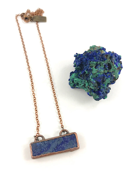 Lapis Lazuli Bar Necklace