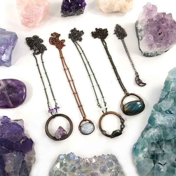 Amethyst Circle Necklace | February Birthstone