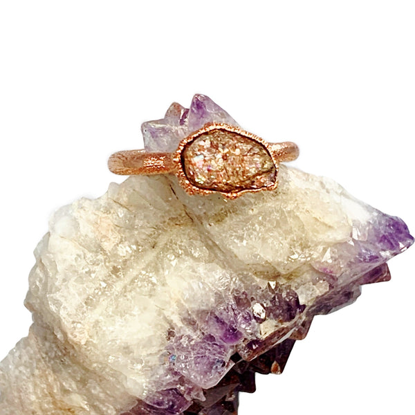 Raw Sunstone Ring
