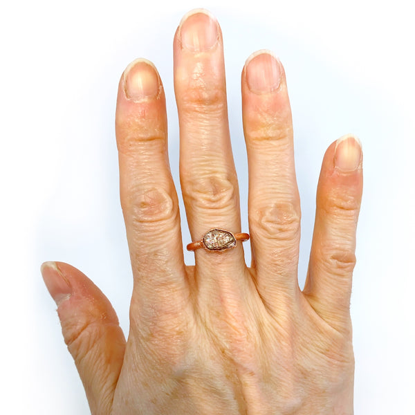 Raw Sunstone Ring