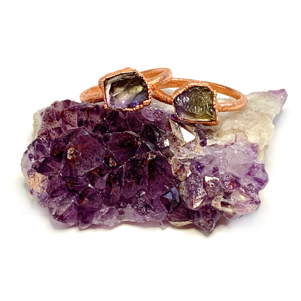 Raw Ametrine Ring