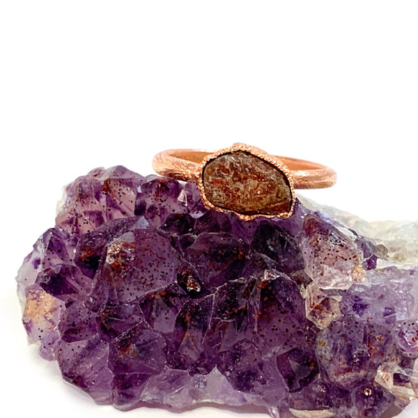 Raw Sunstone Ring
