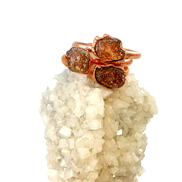 Raw Sunstone Ring