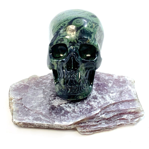 Kambaba Jasper Skull
