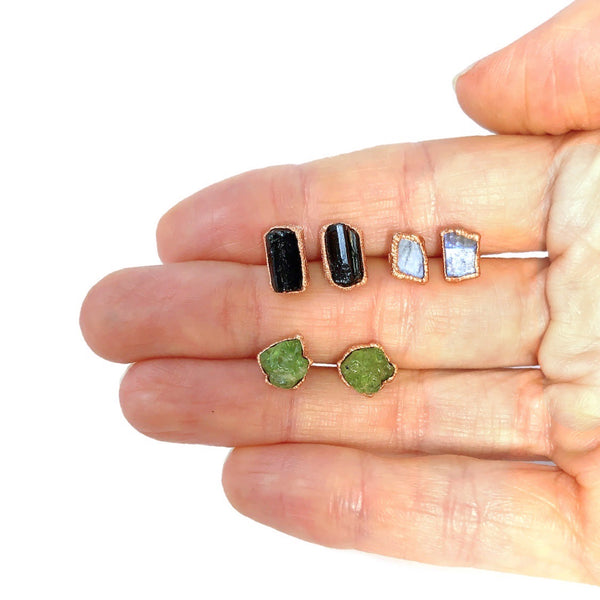 Peridot Stud Earrings | August Birthstone