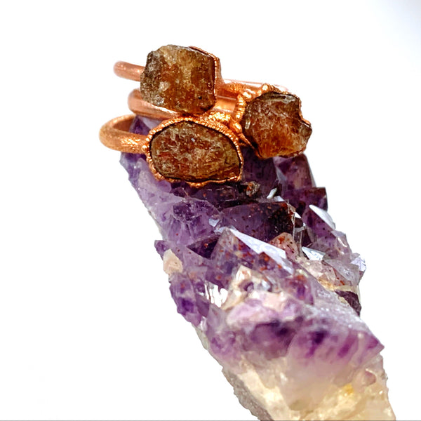 Raw Sunstone Ring