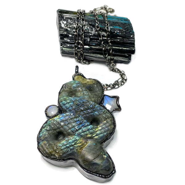 Labradorite Snake Necklace