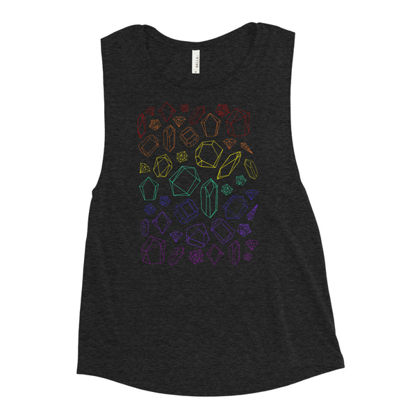 Rainbow Crystal Women's Muscle Tank