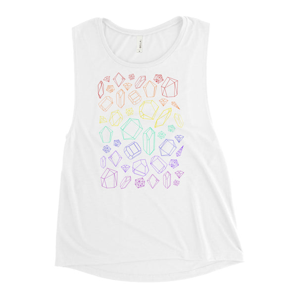 Rainbow Crystal Women's Muscle Tank