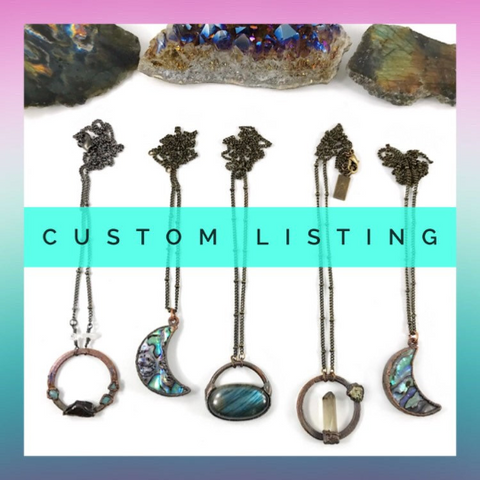 Custom Listing for Thomas: Birthstone Necklace