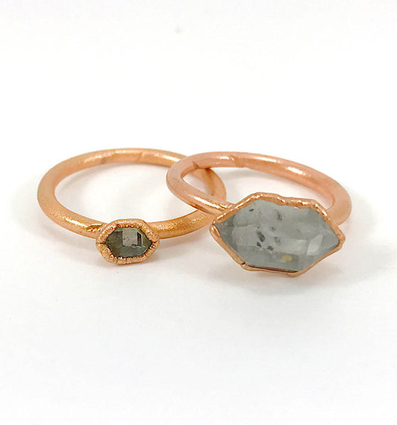 Herkimer Diamond Ring | April Birthstone