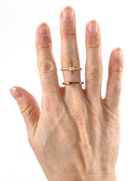 Green Tourmaline Ring | October Birthstone