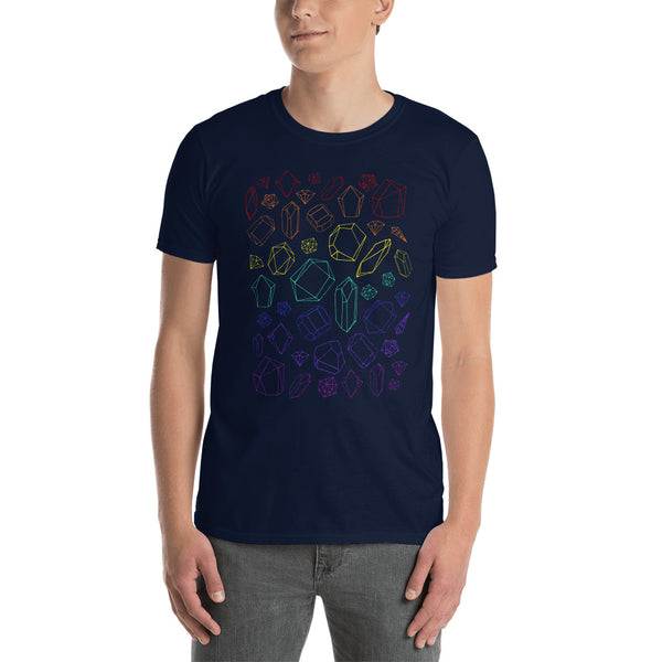 Rainbow Crystal Short-Sleeve Unisex T-Shirt