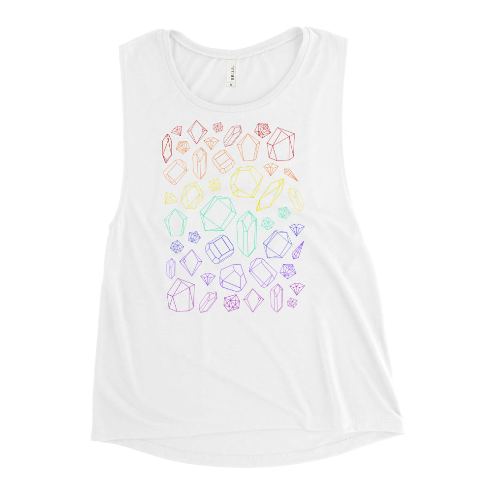 Rainbow Crystal Women's Muscle Tank